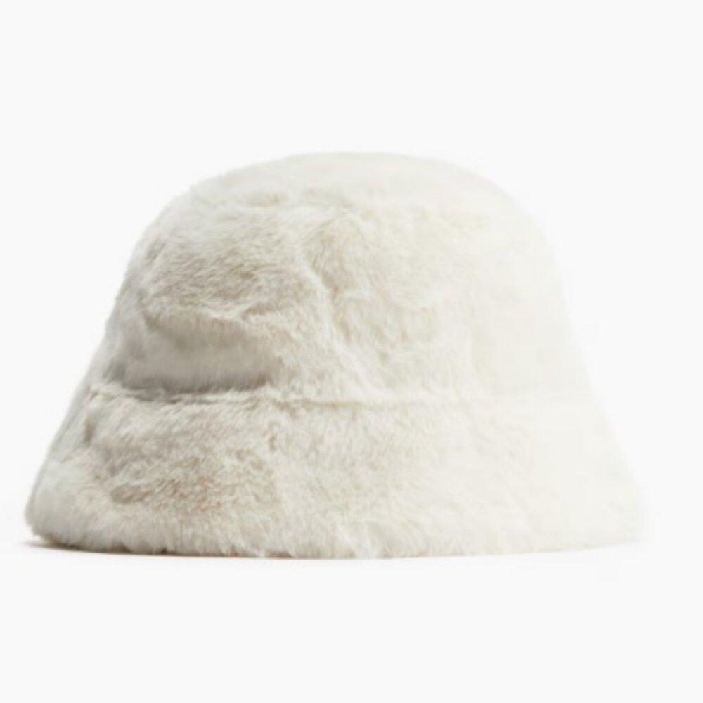 WHITE BUCKET HAT / NEW / SIZE: M